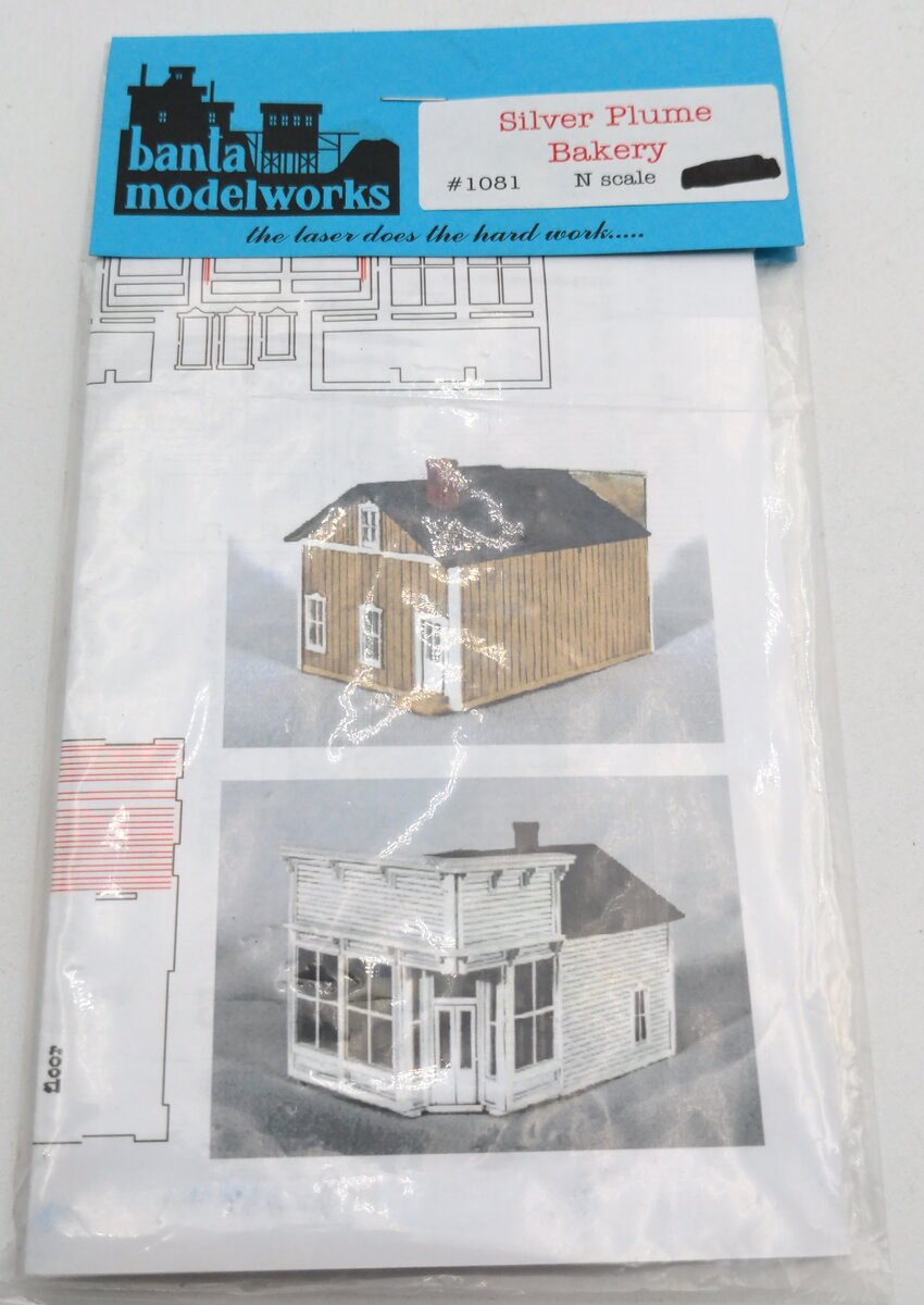 Banta Model Works 1081 N Scale Silver Plume Bakery Kit