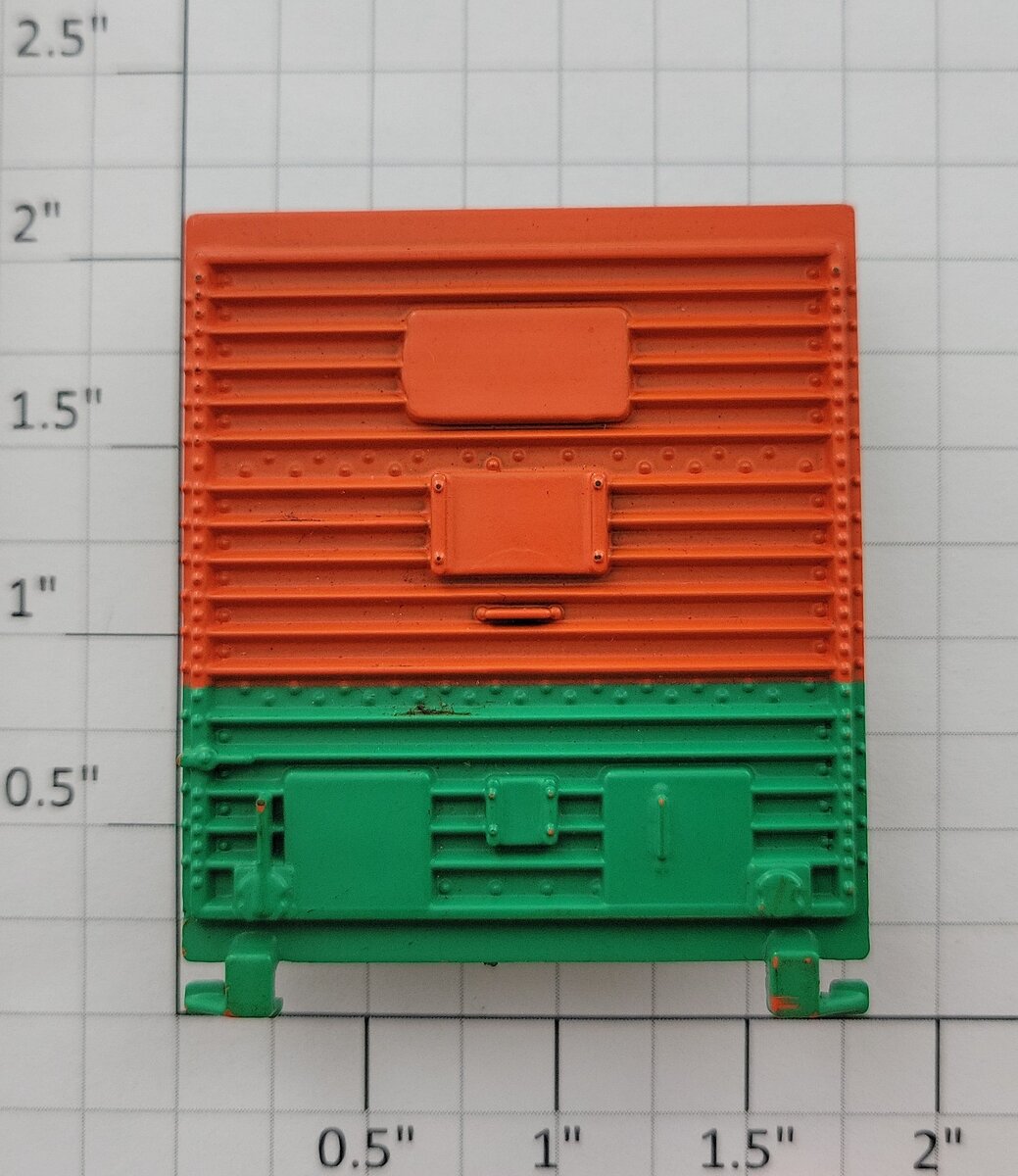 Lionel 6464-7 Orange and Green Plastic Multi-Panel Box Car Door