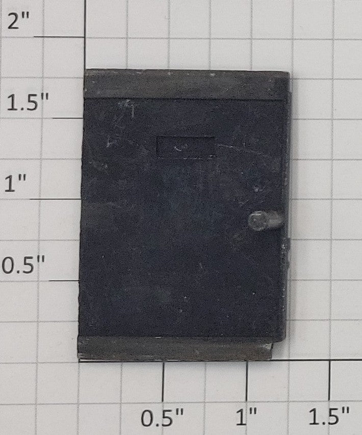 Lionel 2758-12 Right Hand Black Metal Box Car Door with Post