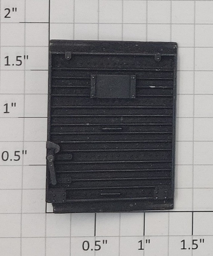 Lionel 2758-12 Right Hand Black Metal Box Car Door with Post