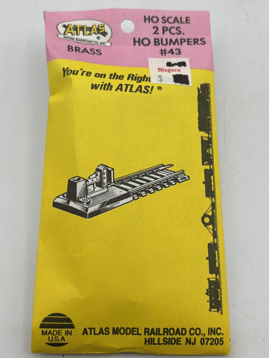 Atlas 43 HO Scale Bumper (Pack of 2)
