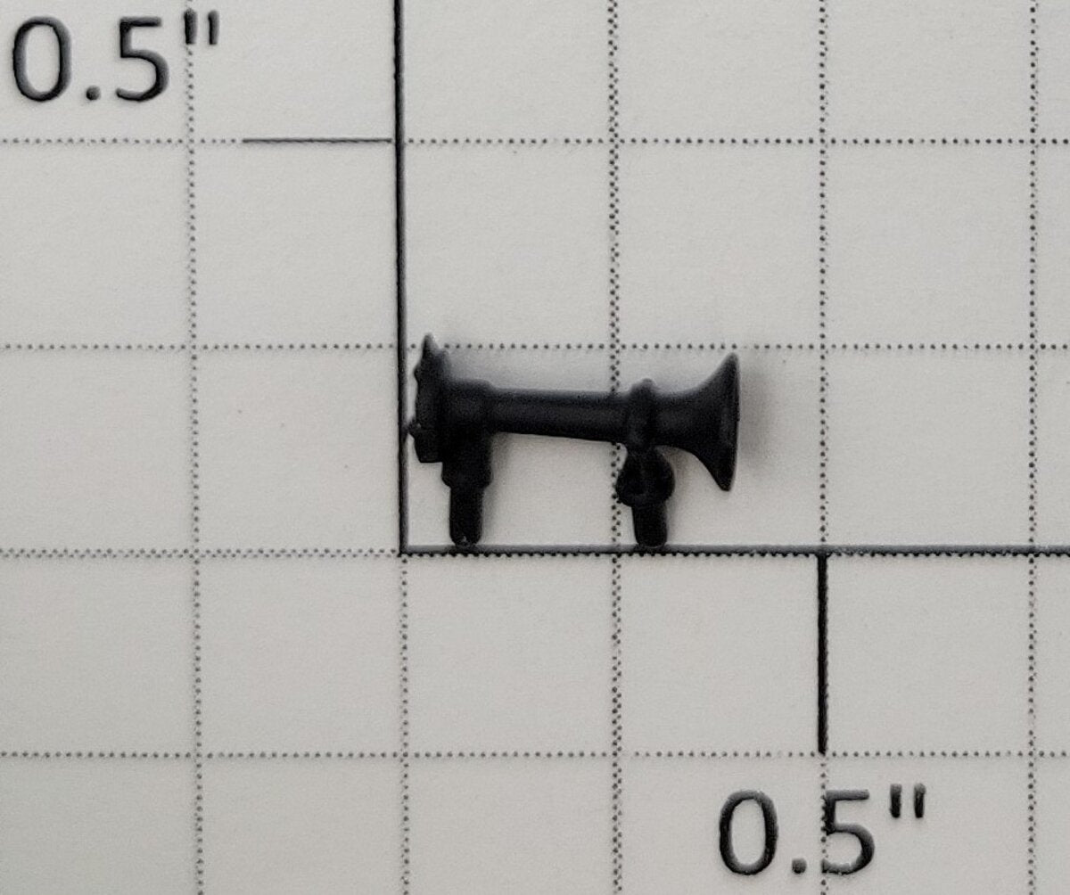 S-Helper 661-M009-BLK F3 Diesel Locomotive Black Metal Horn