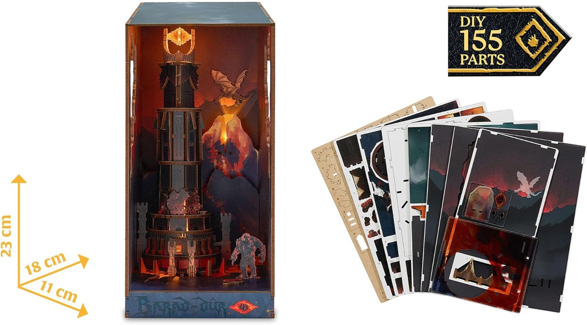 Revell 005379096 Tiny Adventures Book Nooks: The Lord of the Rings - Barad-Dur