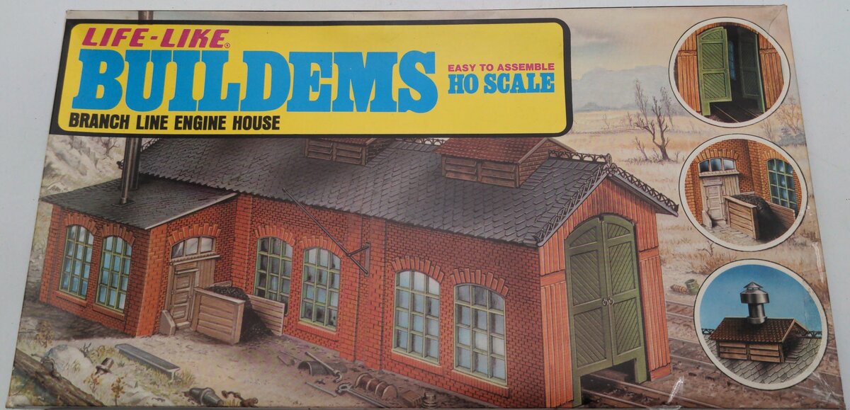 Life Like S-389 HO Scale Branch Line Engine House Kit