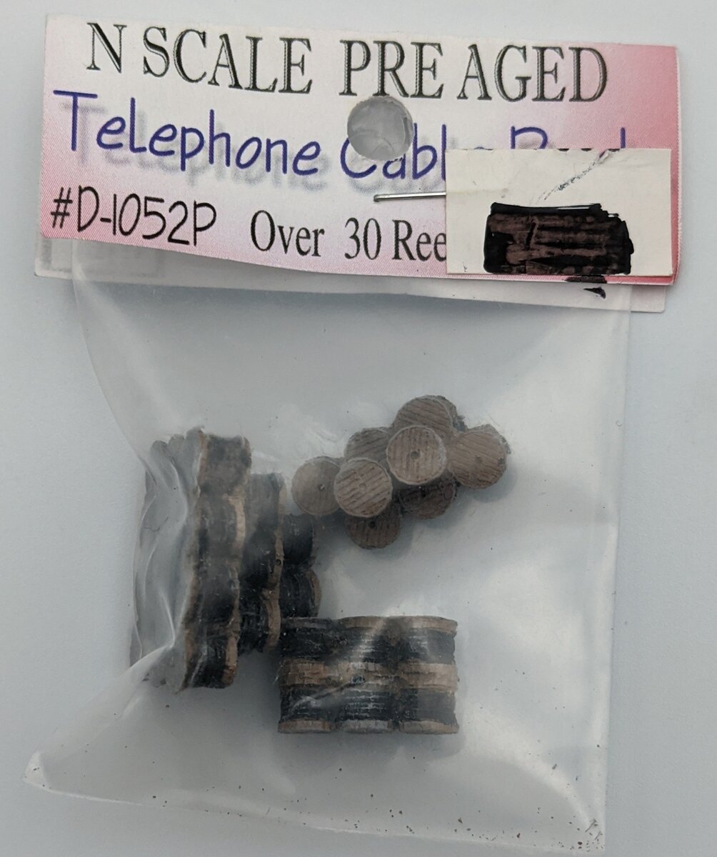 Model Tech Studios D-1052P N Telephone Cable Reels