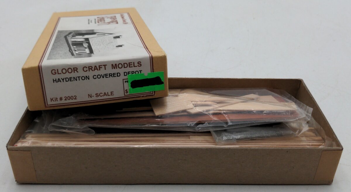 Gloor Craft 2002 N Scale Hayden Covered Depot Kit