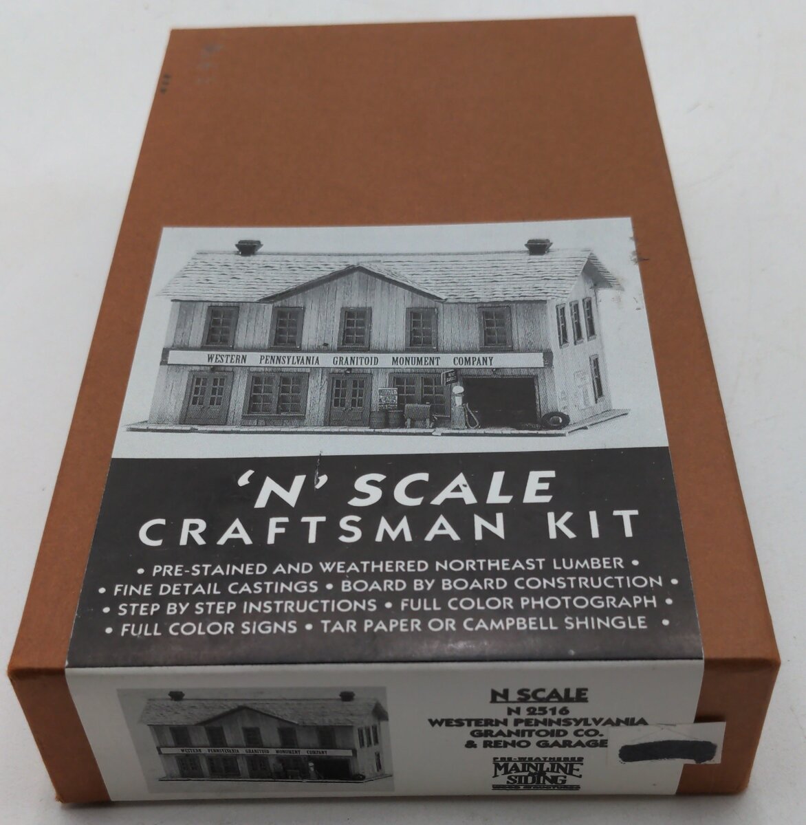 Mainline Siding N2516 N Western Pennsylvania Granitoid Co & Reno Garage Kit