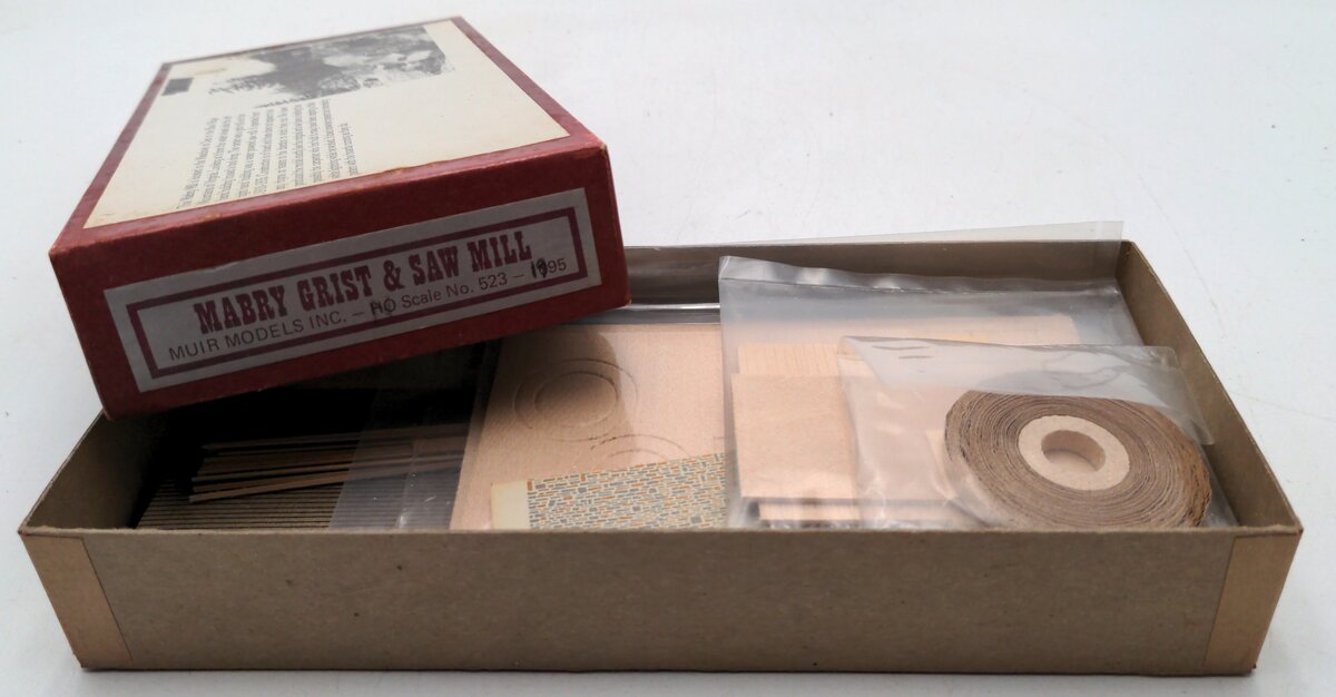 Muir Models 523 N Scale Mabry Grist & Saw Mill Kit