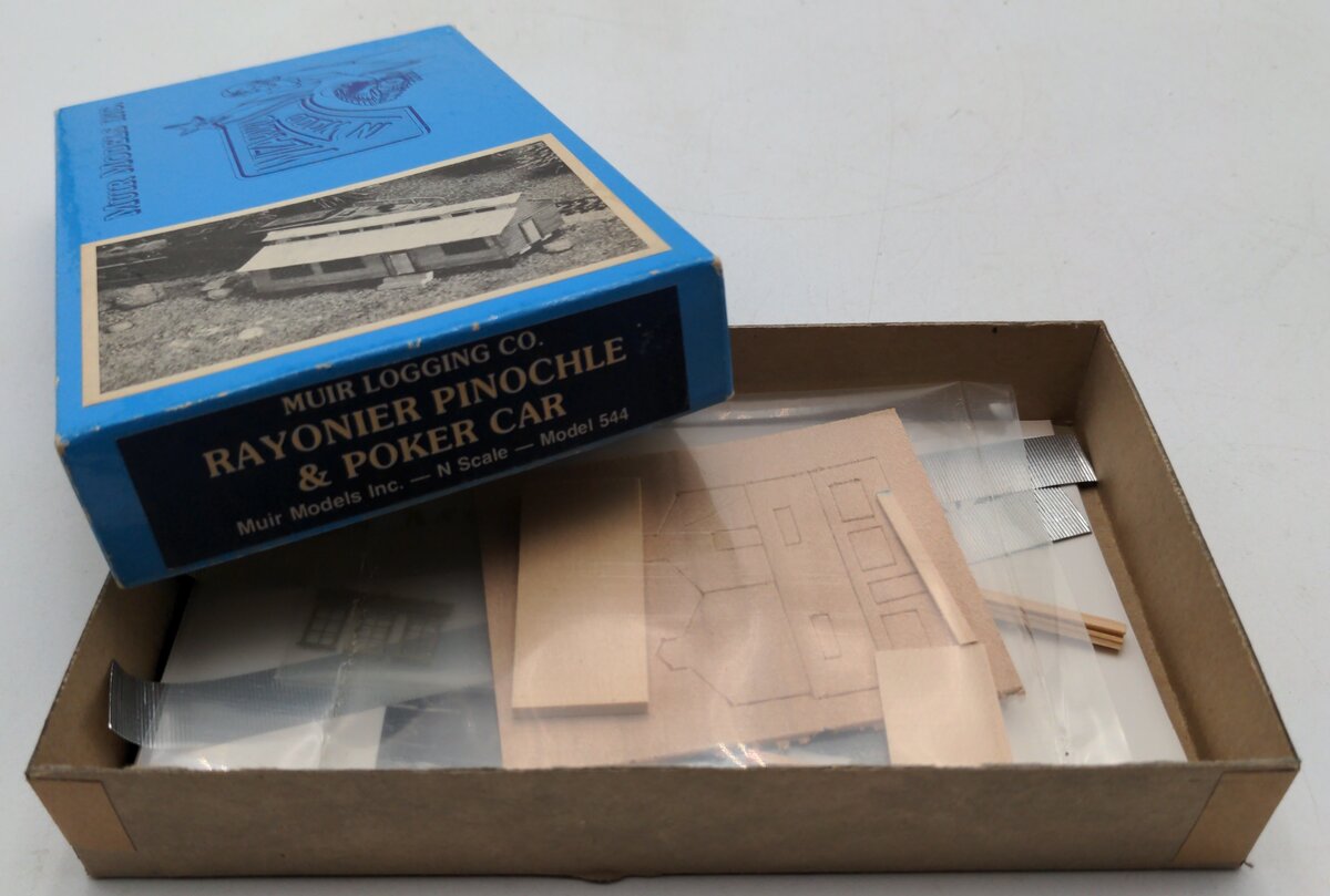 Muir Models 544 N Scale Rayonier Pinochle & Poker Car Kit