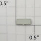 S-Helper 661-10-10 Unpainted Plastic Rectangular Drumhead