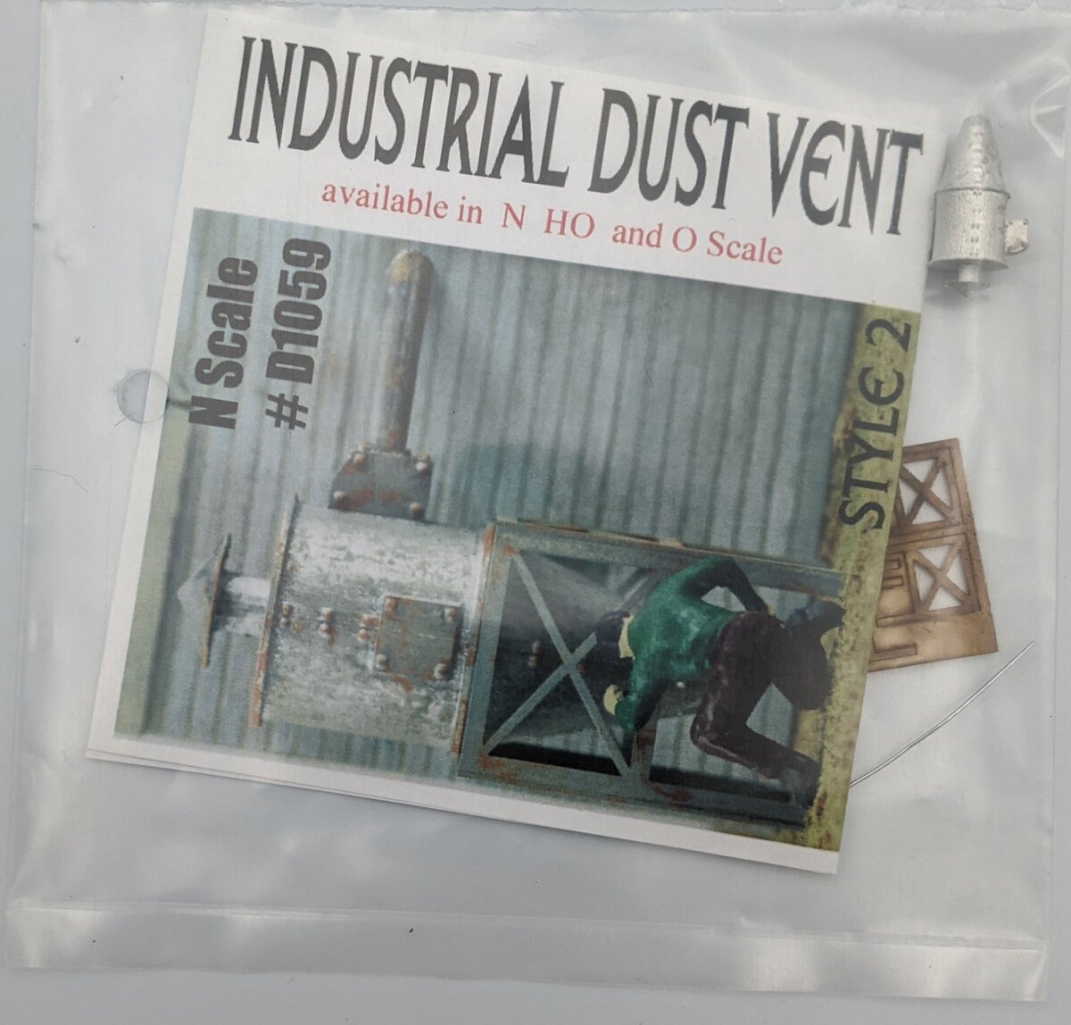 Model Tech Studios D1059 N Industrial Dust Vent Building Kit