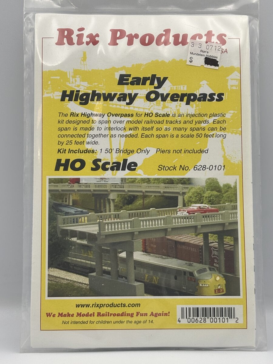 Rix Products 628-0101 HO Early Highway Overpass Kit