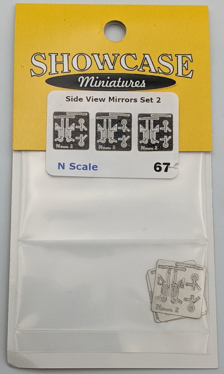 Showcase Miniatures 67 N Side View Mirrors Set 2 (3 Pack)