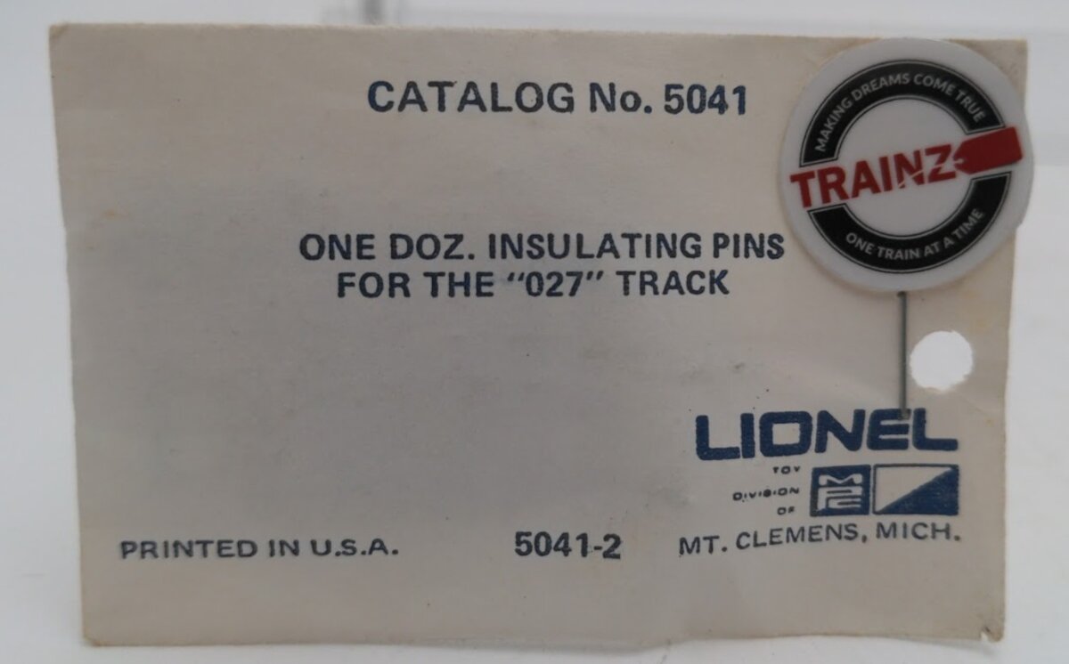 Lionel 5041 027 Scale Insulating Pins For The 