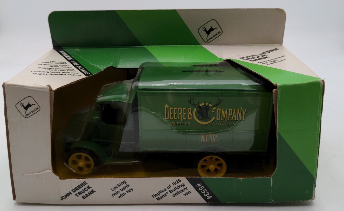 Ertl 5534 1/38 1926 Mack Bulldog Delivery Van John Deere Bank