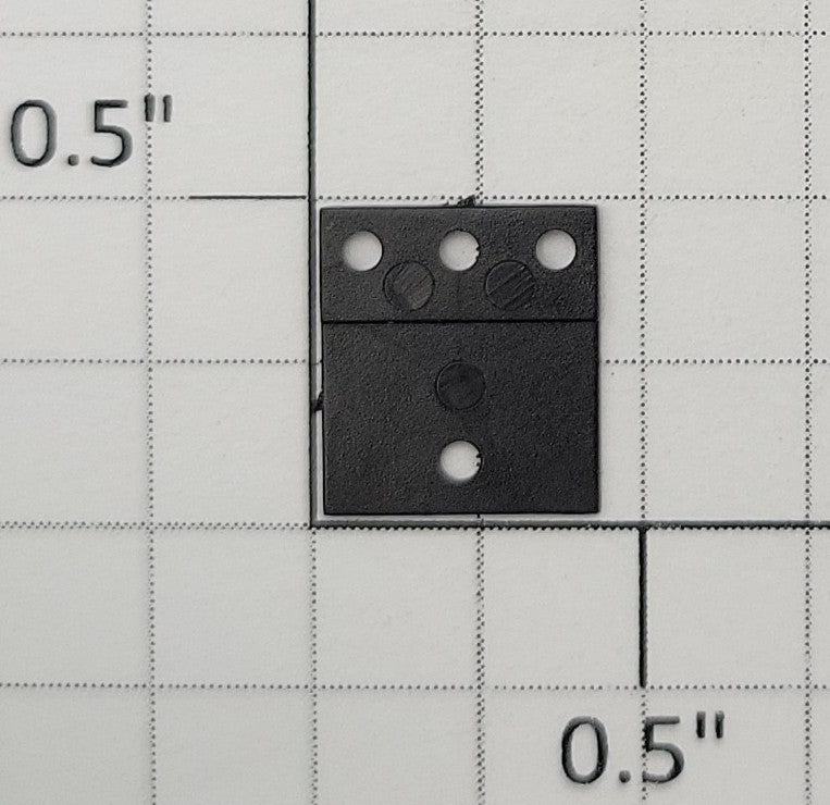 S-Helper 661-18-04 Black Plastic Coupler Base Plate