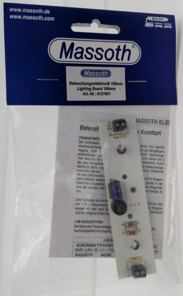 Massoth 8121001 G Scale LED Lighting Board 100 mm