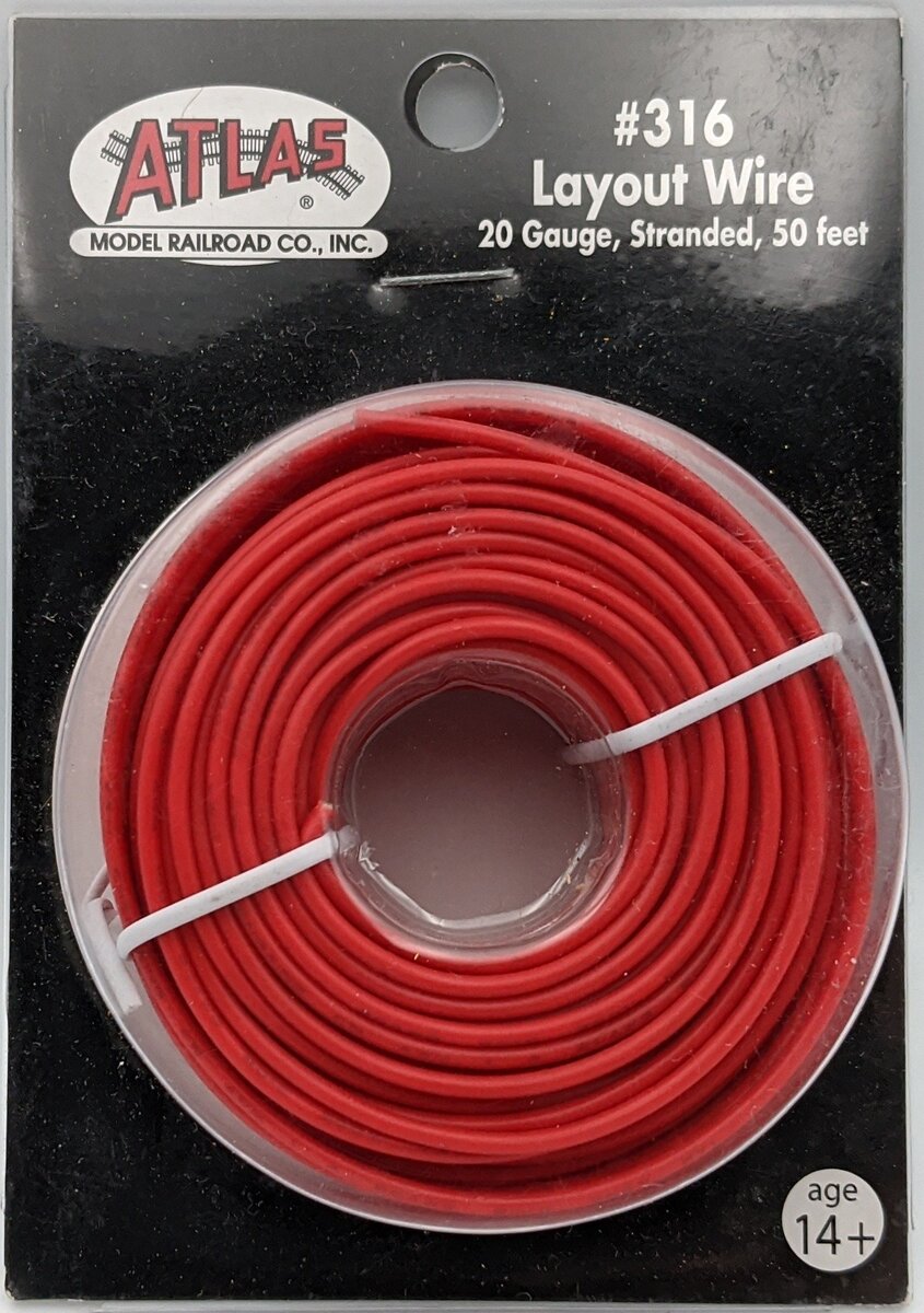 Atlas 316 20 Gauge Stranded Layout Wire 50ft