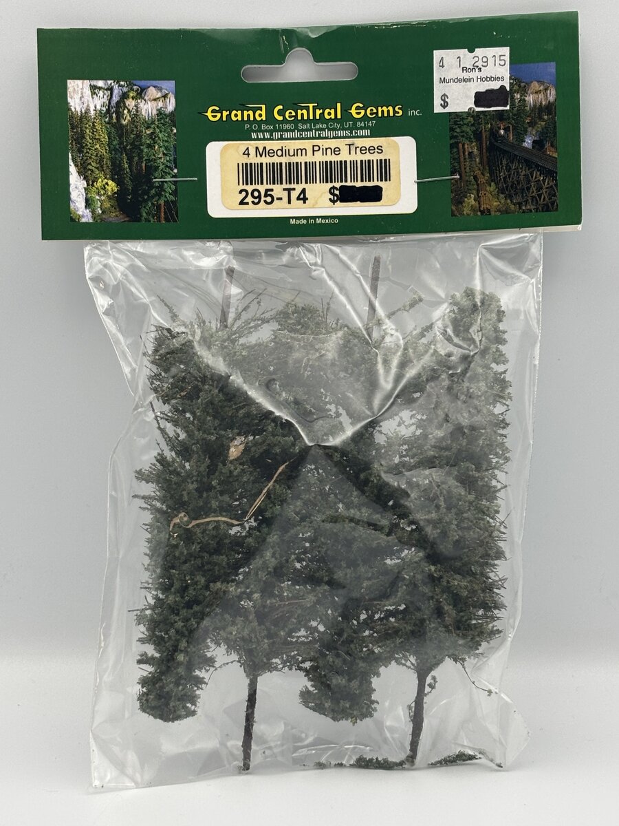 Grand Central Gems 295-T4 4 Medium Pine Trees