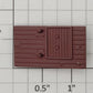 S-Helper 656-05-01-BR Brown Plastic Right Hatch Base - Version 2