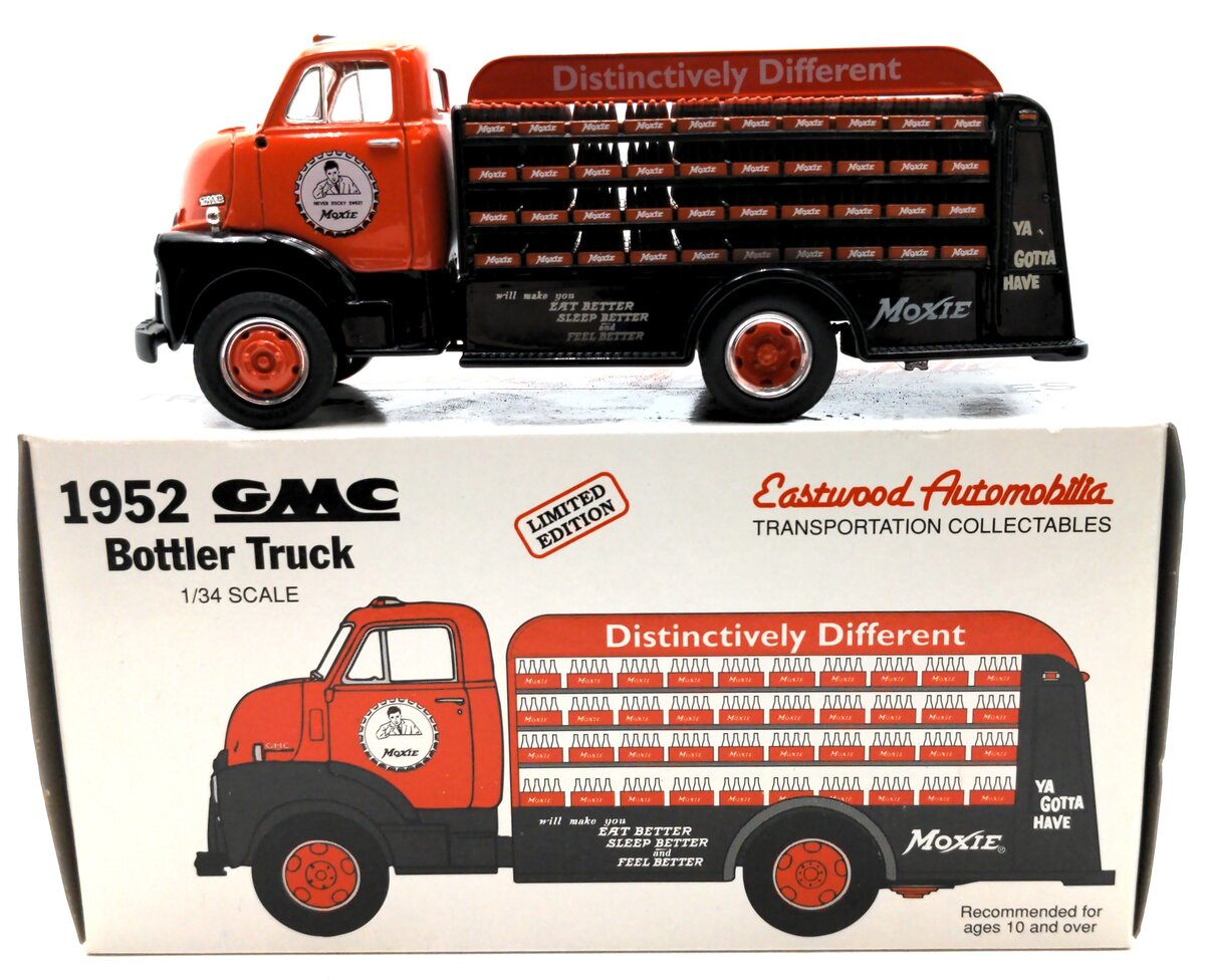 First Gear 19-0119 1/34 Eastwood Automobilia 1952 GMC Bottler Truck "Moxie"