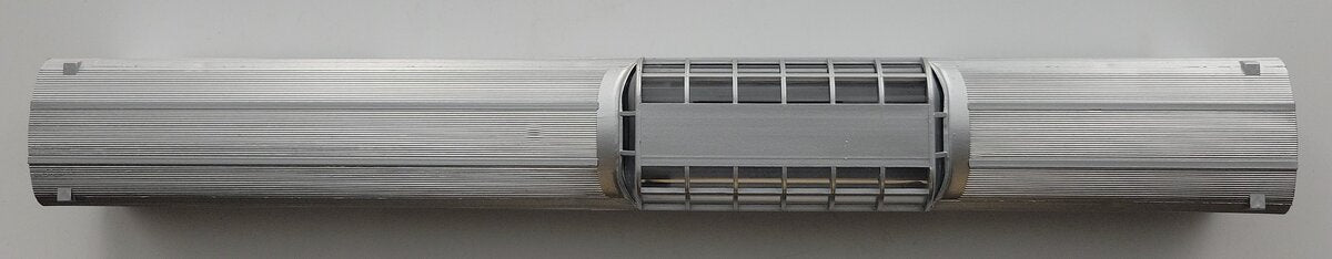 Con-Cor 85710 Gray California Zephyr 85' Budd Dome with Corrugated Sides kit