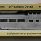 Con-Cor 85710 Gray California Zephyr 85' Budd Dome with Corrugated Sides kit
