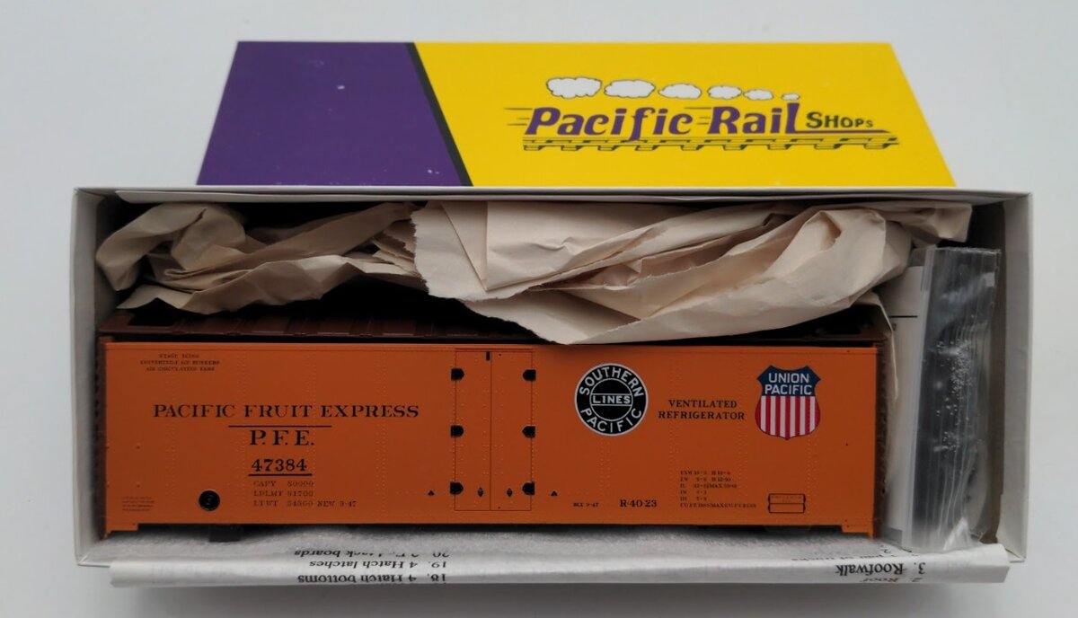 Pacific Rail  2311.1 S Scale Steel Ice Reefer Pacific Fruit Express # 47384 Kit