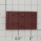 S-Helper 656-05-02-BR Brown Plastic Left Hatch Base - Version 2
