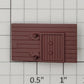 S-Helper 656-05-02-BR Brown Plastic Left Hatch Base - Version 2