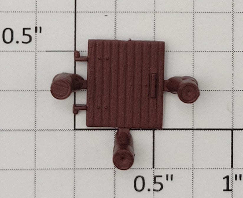S-Helper 656-05-03-BR Brown Plastic Ice Hatch