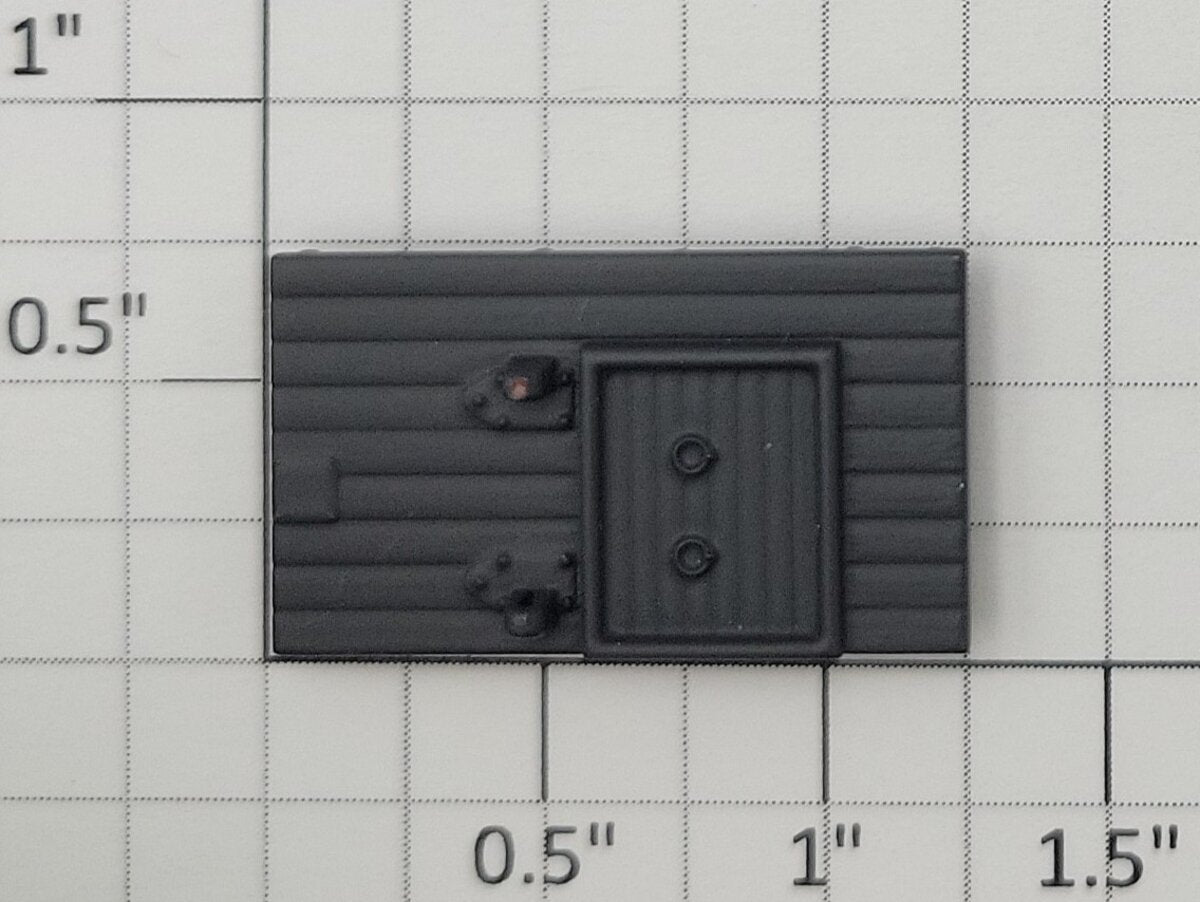 S-Helper 656-05-02-GY Dark Gray Plastic Left Hatch Base - Version 2
