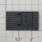 S-Helper 656-05-01-GY Dark Gray Plastic Right Hatch Base - Version 2