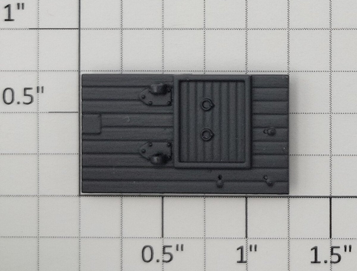S-Helper 656-05-01-GY Dark Gray Plastic Right Hatch Base - Version 2