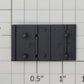 S-Helper 656-05-01-GY Dark Gray Plastic Right Hatch Base - Version 2