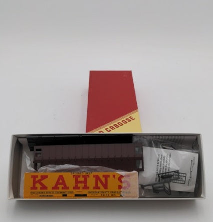 Red Caboose RC-1018-5 HO Scale Mather Meat Reefer Kahn’s Packing Co. # 1115 Kit