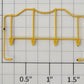 S-Helper 653-12-02-CNJY Switcher Multi Unit Yellow End Railing