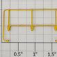 S-Helper 653-12-01-LVY Switcher Standard Yellow End Railing