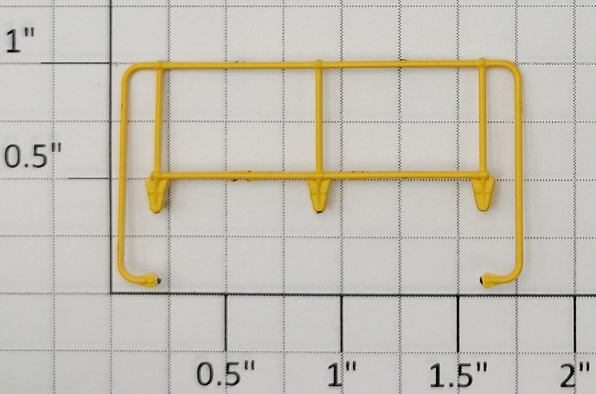 S-Helper 653-12-01-LVY Switcher Standard Yellow End Railing