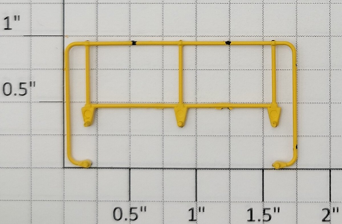 S-Helper 653-12-01-LVY Switcher Standard Yellow End Railing