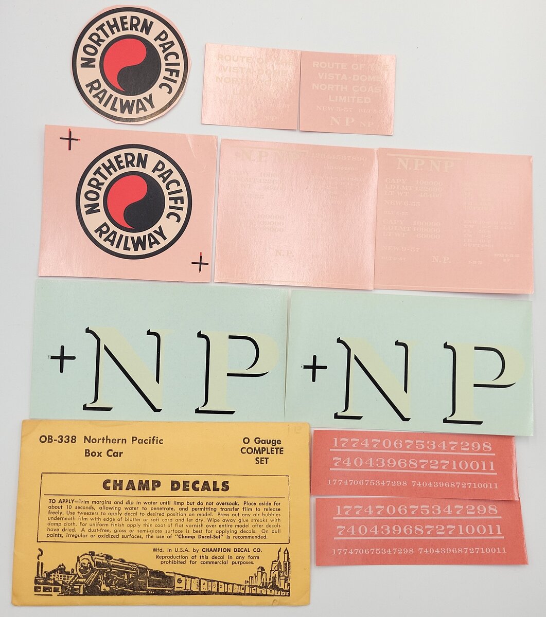 Acme 8-433 Assorted Envelopes of Champ Decals-Incomplete (Set of 11)
