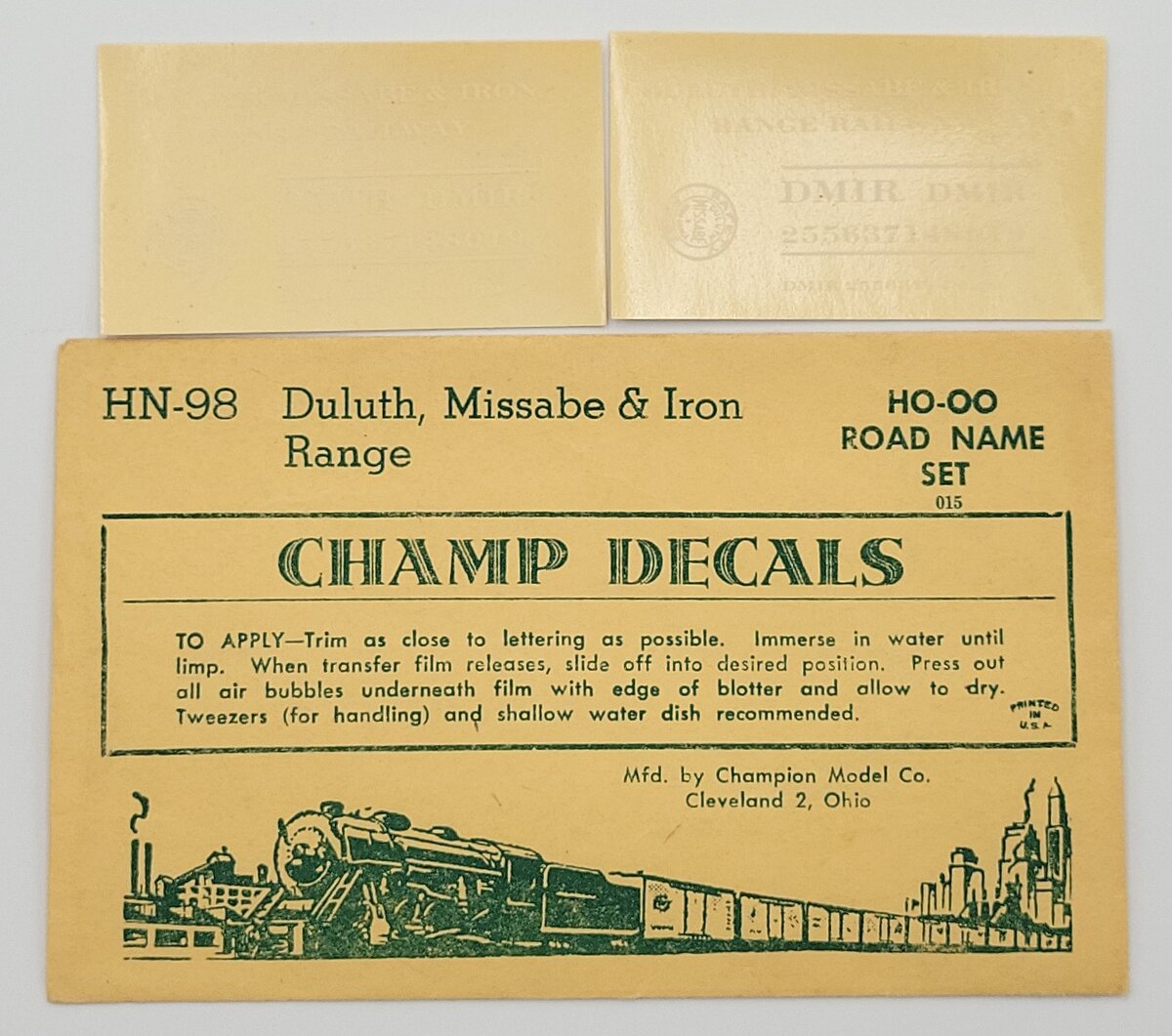 Champ Decals HN-98 Duluth, Missabe & Iron Decal Set