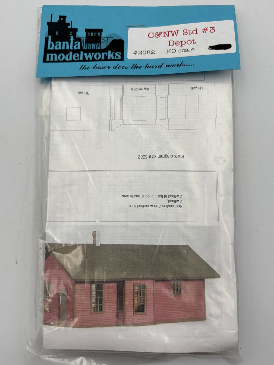 Banta Model Works 2082 HO C&NW Std #3 Depot Kit