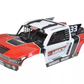 Corally 00180-1252-1 1:8 Red Shiroi Cut Polycarbonate Body with Accessories