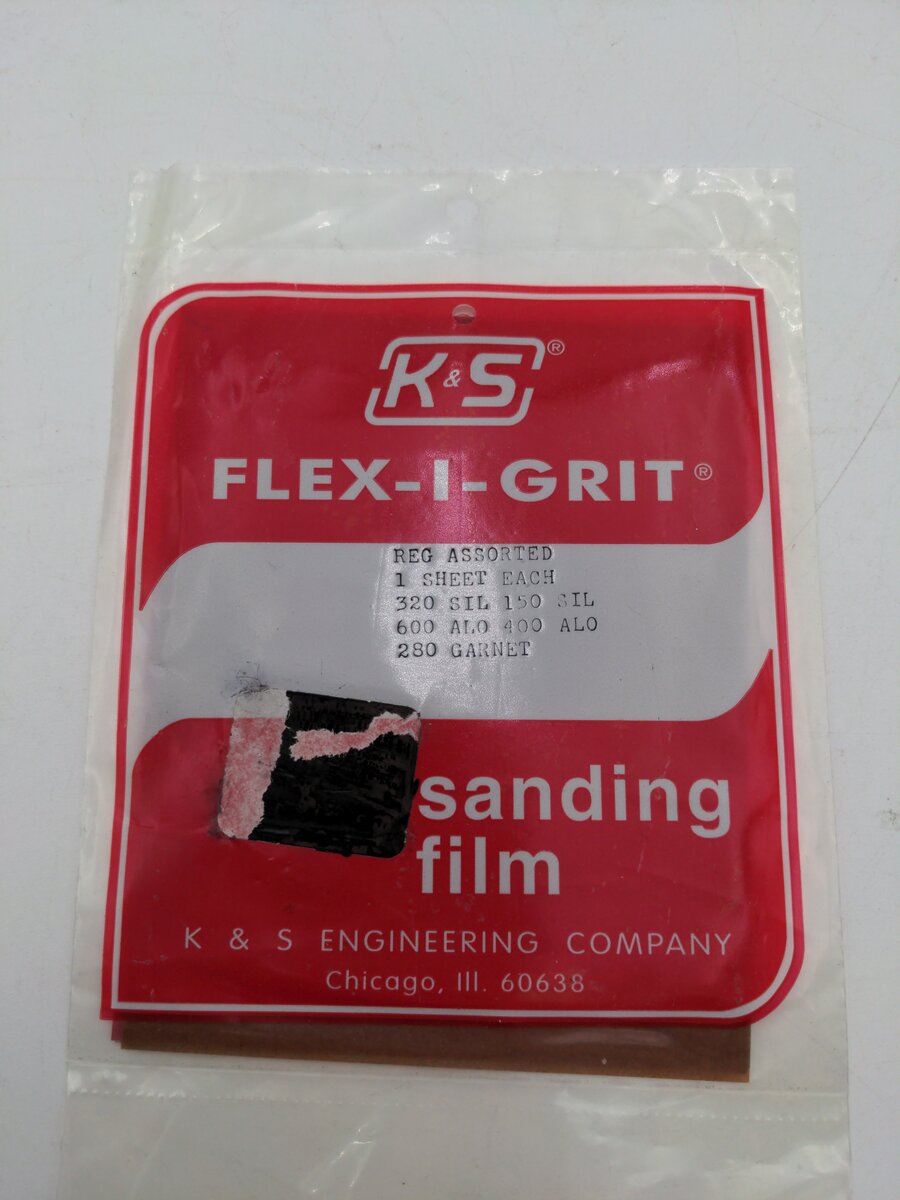 K&S Assorted Sanding Film 320 SIL 150 SIL, 600 ALO 400 ALO, 280 Garnet