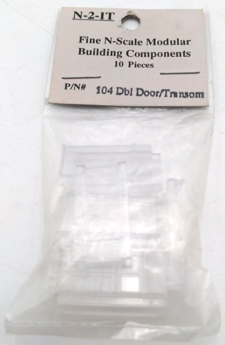 Fine N Scale Products 104 Dbl Door/Transom (10 pieces)