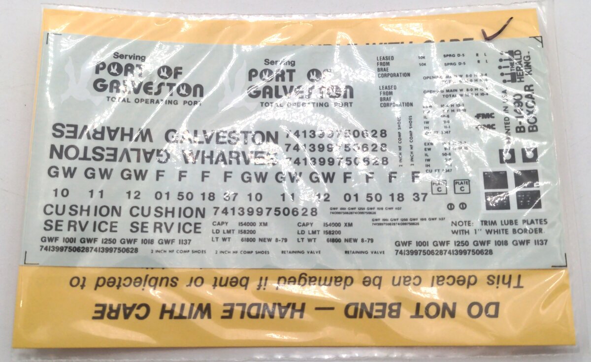 The Herald King B-1490 Port of Galveston Decal
