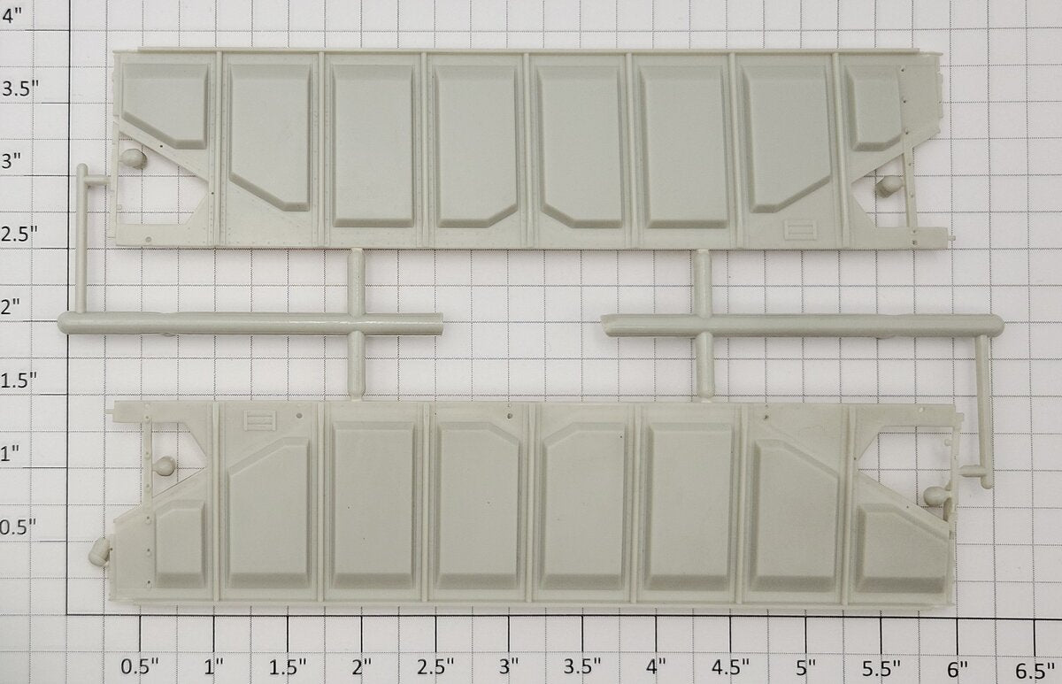 S-Helper 1278-HB-PS Unpainted Plastic Hopper Body Panel Side (Set of 2)