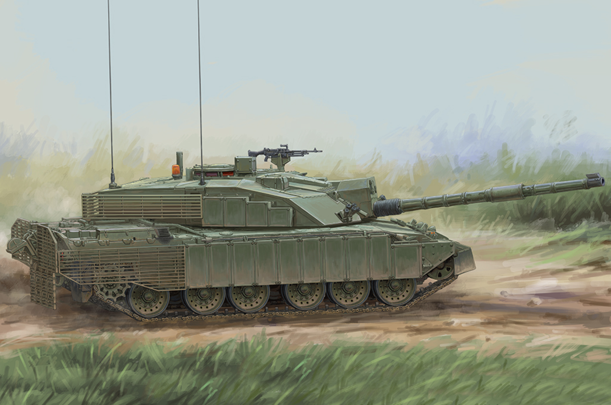 Hobby Boss 84854 1:48 British Challenger II Enhanced Armour Plastic Model Kit