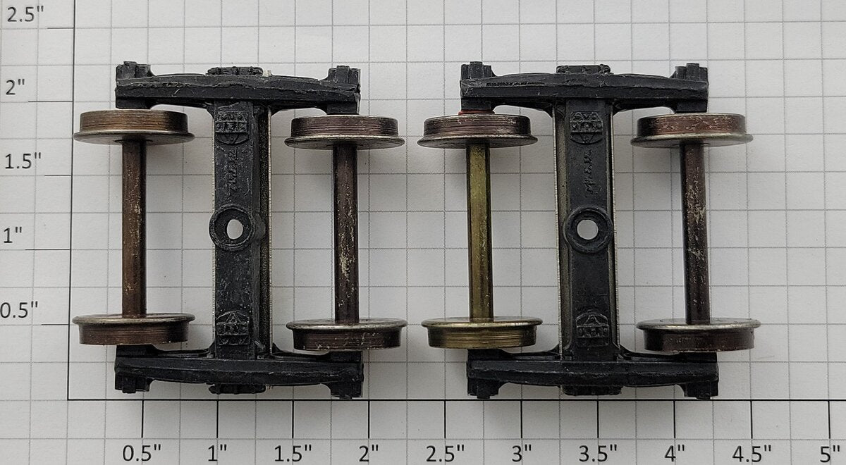 KTM U-60 Sprung 2-Rail Bettendorf Leaf Spring Truck Set (Pair of 2)